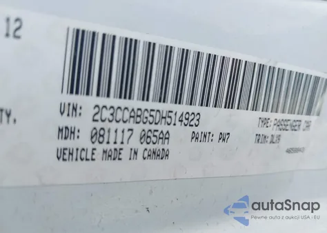 2013 Chrysler 300 300S from USA, damaged, VIN 2C3CCABG5DH514923